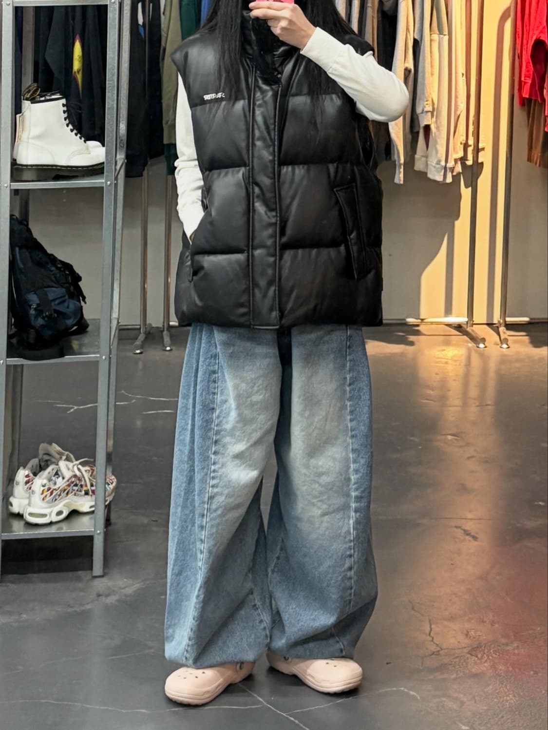 스타터 레더 다운 베스트 A3178 상품이미지1