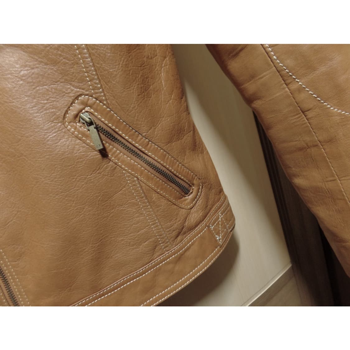 55 / 앤클라인 여성 양가죽 브라운자켓/토0214 상품이미지2