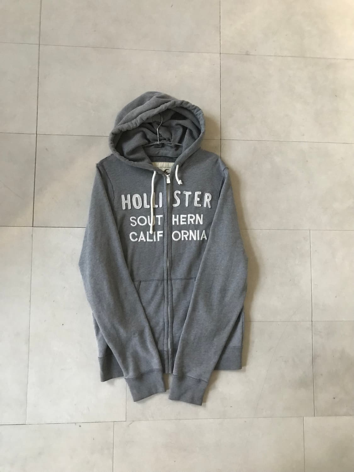 홀리스터 그레이 오버핏 후드집업 상품이미지6