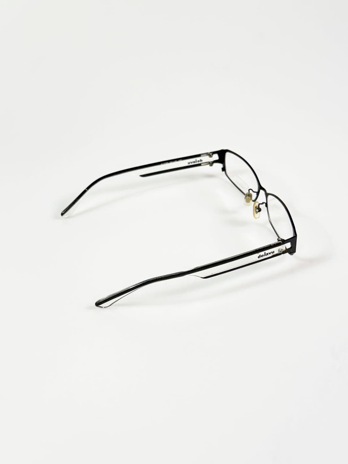 DEJAVU 블랙 메탈 슬림 스퀘어 빈티지 안경 상품이미지4