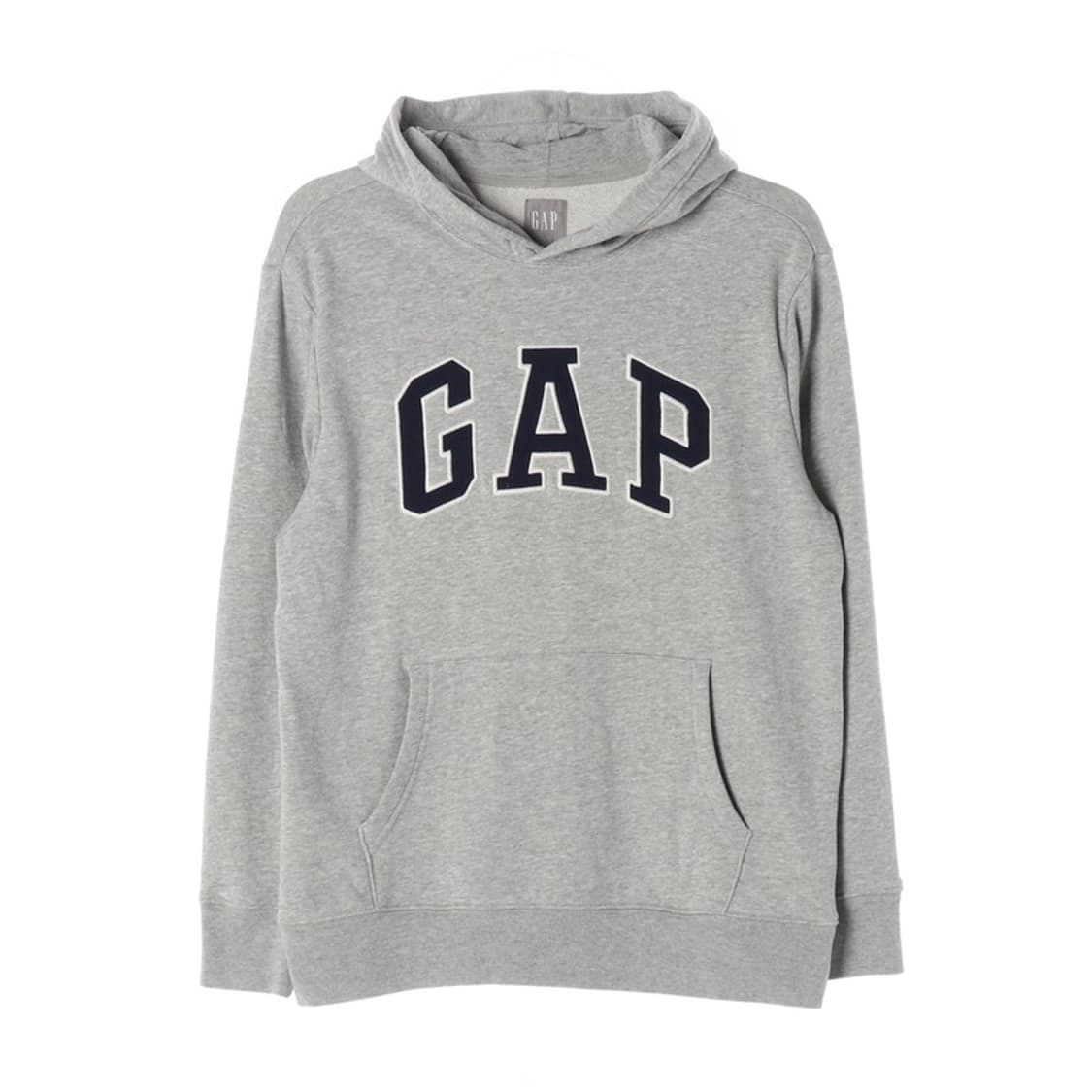 GAP 네이비 아치 로고 그레이 후드티 S 상품이미지1