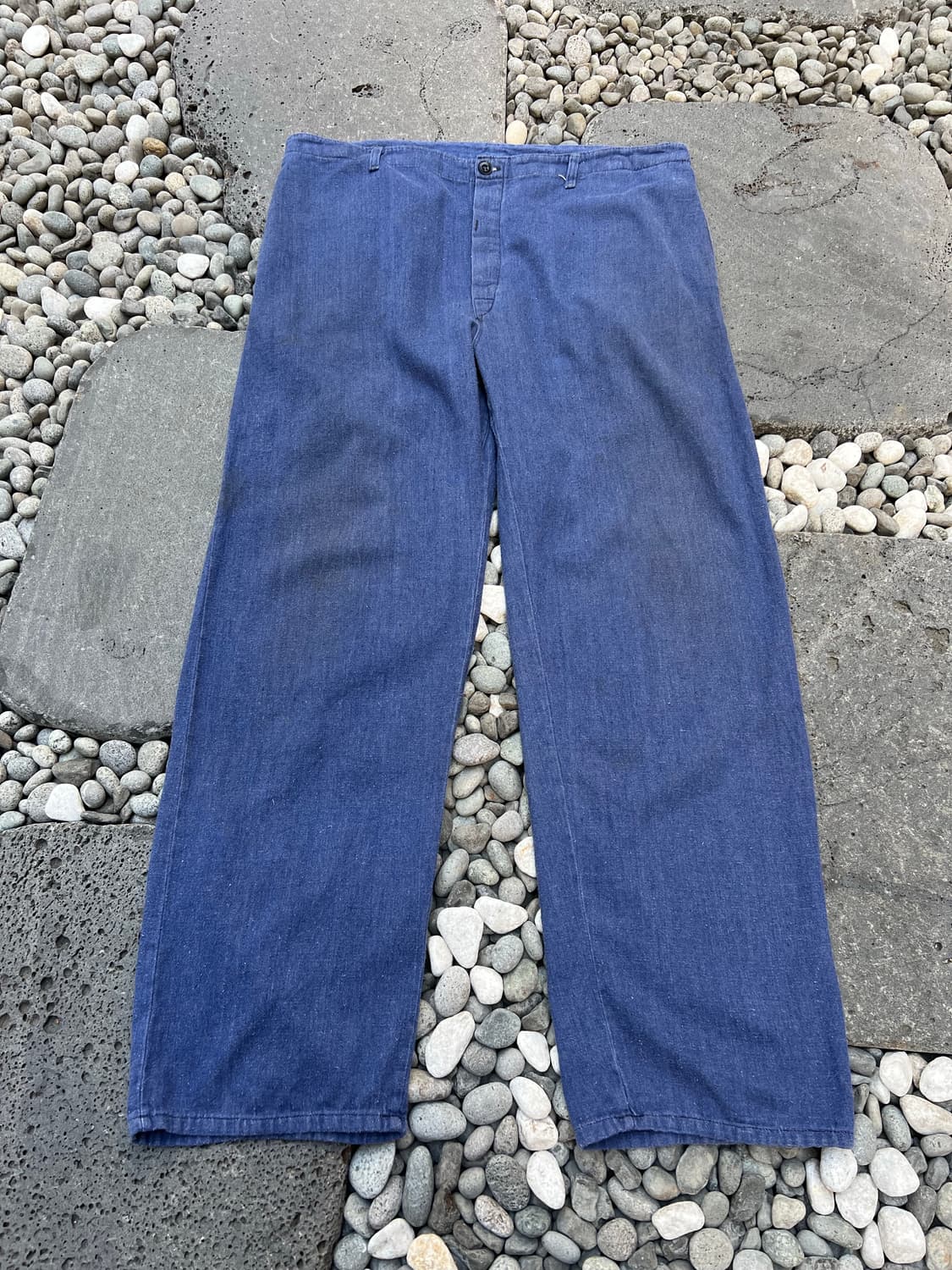 OLD VINTAGE WASHING HAIRY DENIM 프렌치워크팬츠 상품이미지1