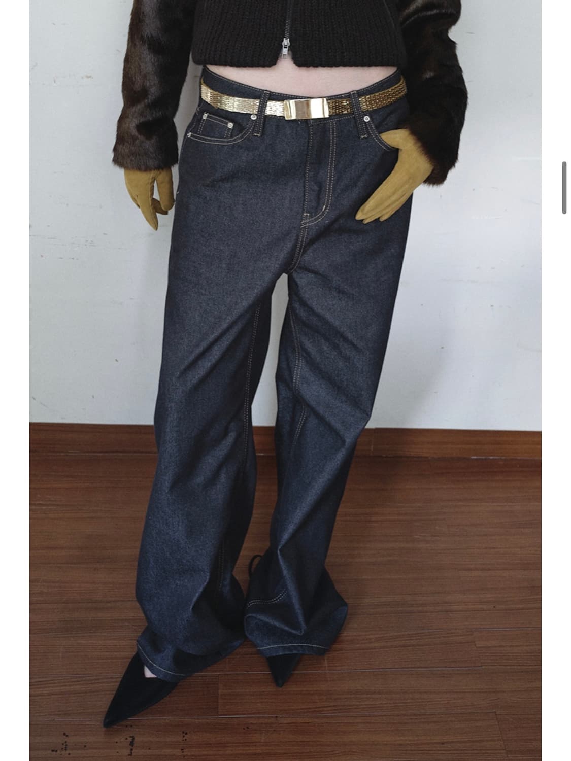 RAW WIDE DENIM PANTS 상품이미지1