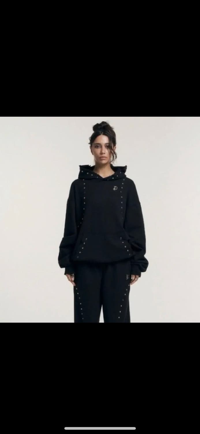 오도어 그런지 스터드 후드 상품이미지1