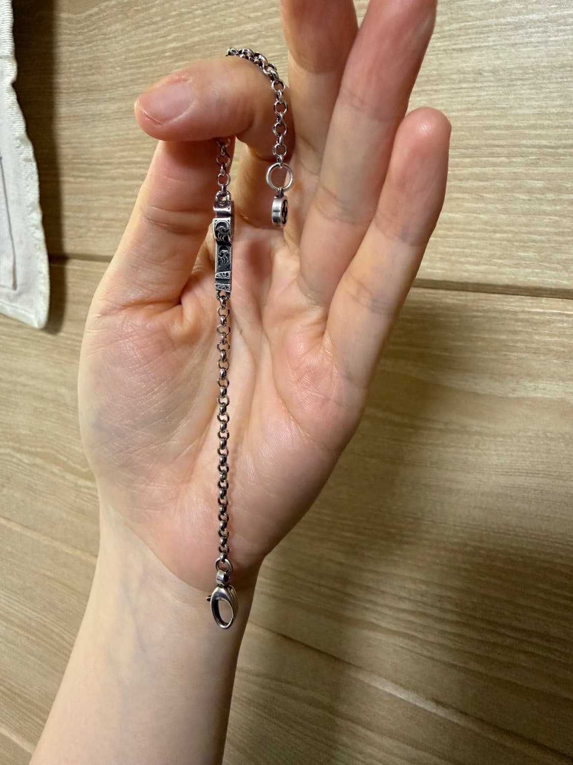 구찌 더블 G 키 브레이슬릿 빈티지 피니시 925 스털링 실버 상품이미지3