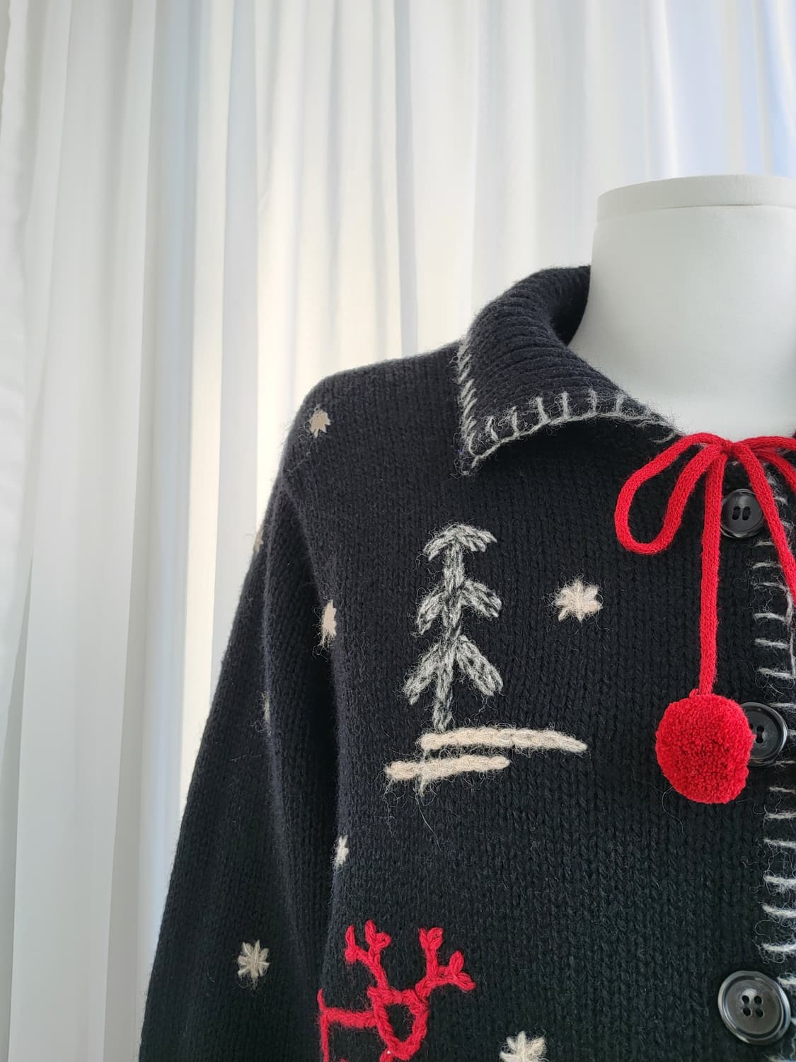 빈티지 크리스마스 니트 가디건 상품이미지3