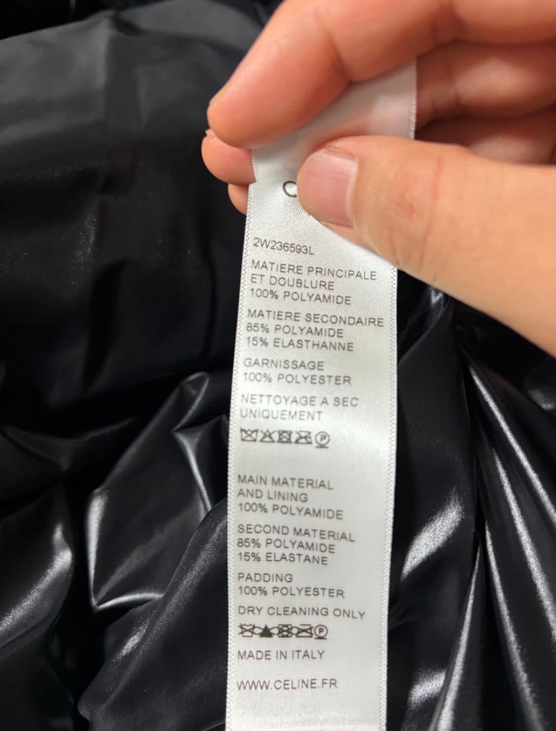 [54] 셀린느 새틴 패디드 봄버 패딩자켓 상품이미지7