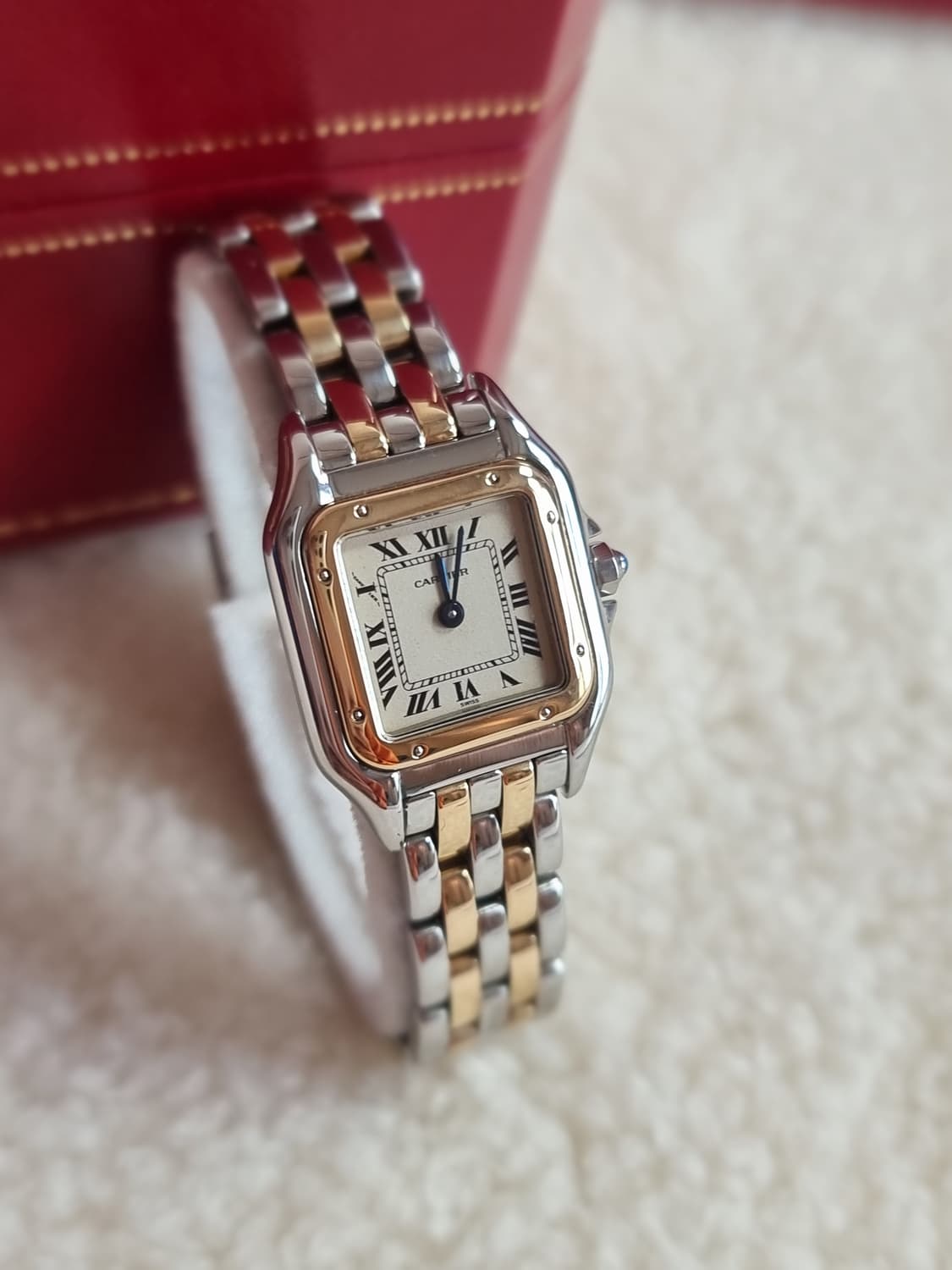까르띠에 팬더 18K 두줄 콤비 SM 쿼츠 여성시계 상품이미지2