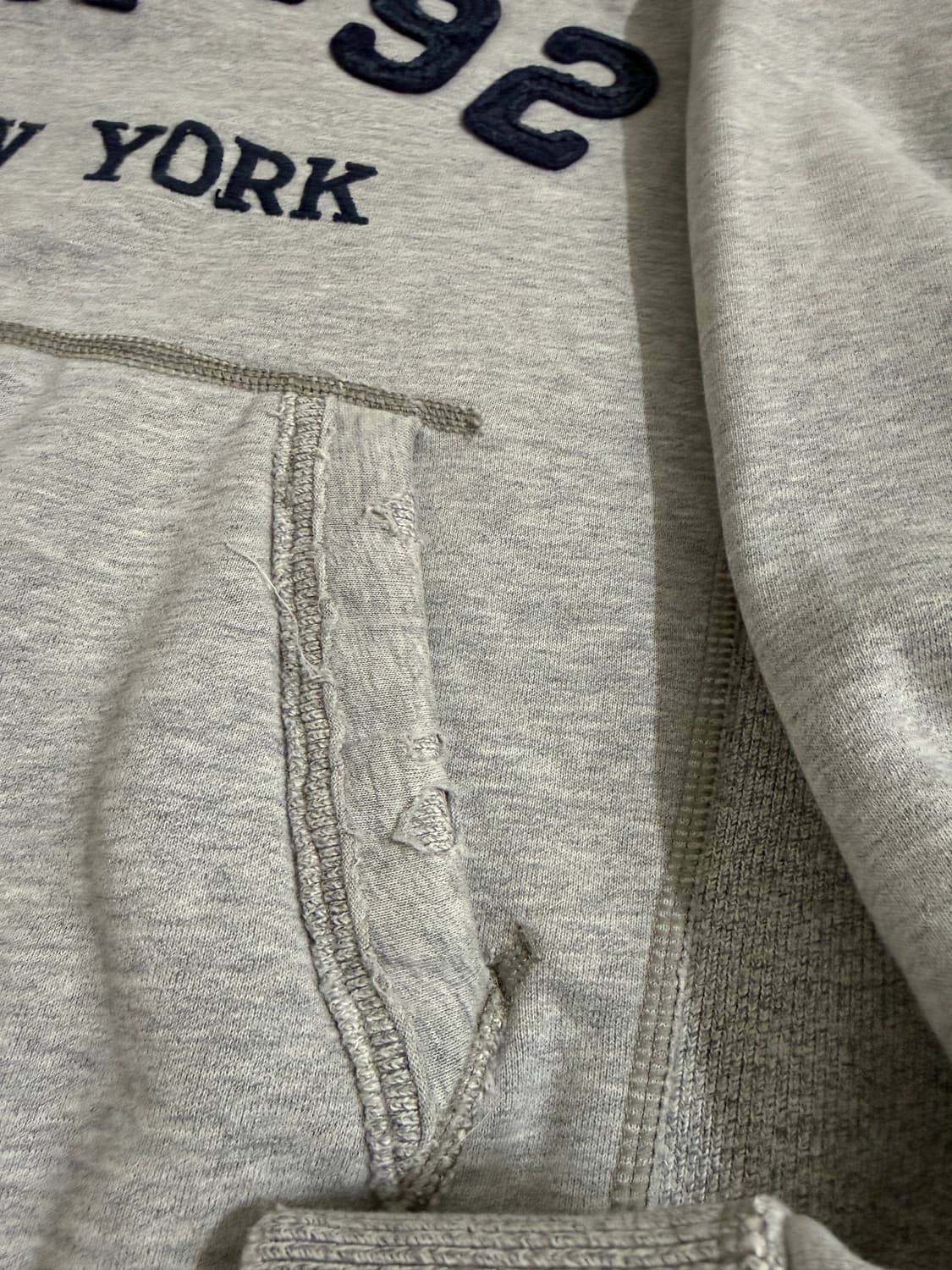 아베크롬비 A&F-92 후드티 그레이 남녀공용 구재 빈티지 상품이미지4