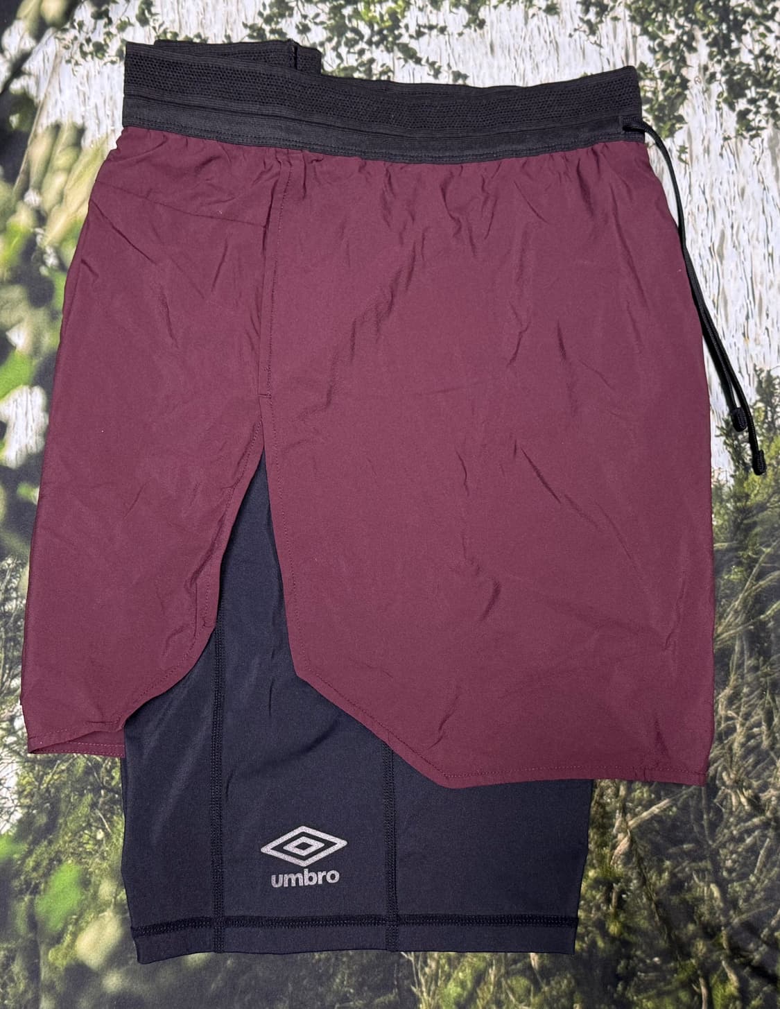 [90] 엄브로 투인원 러닝 쇼츠 퍼플 상품이미지5