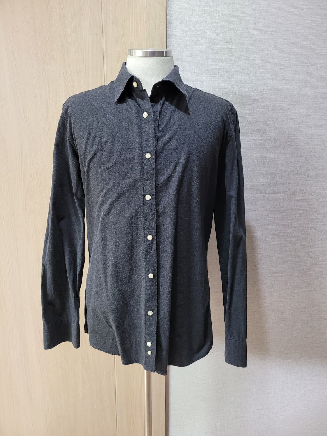 스파오포맨 SPAO for men 드레스 셔츠 105 블랙 상품이미지1