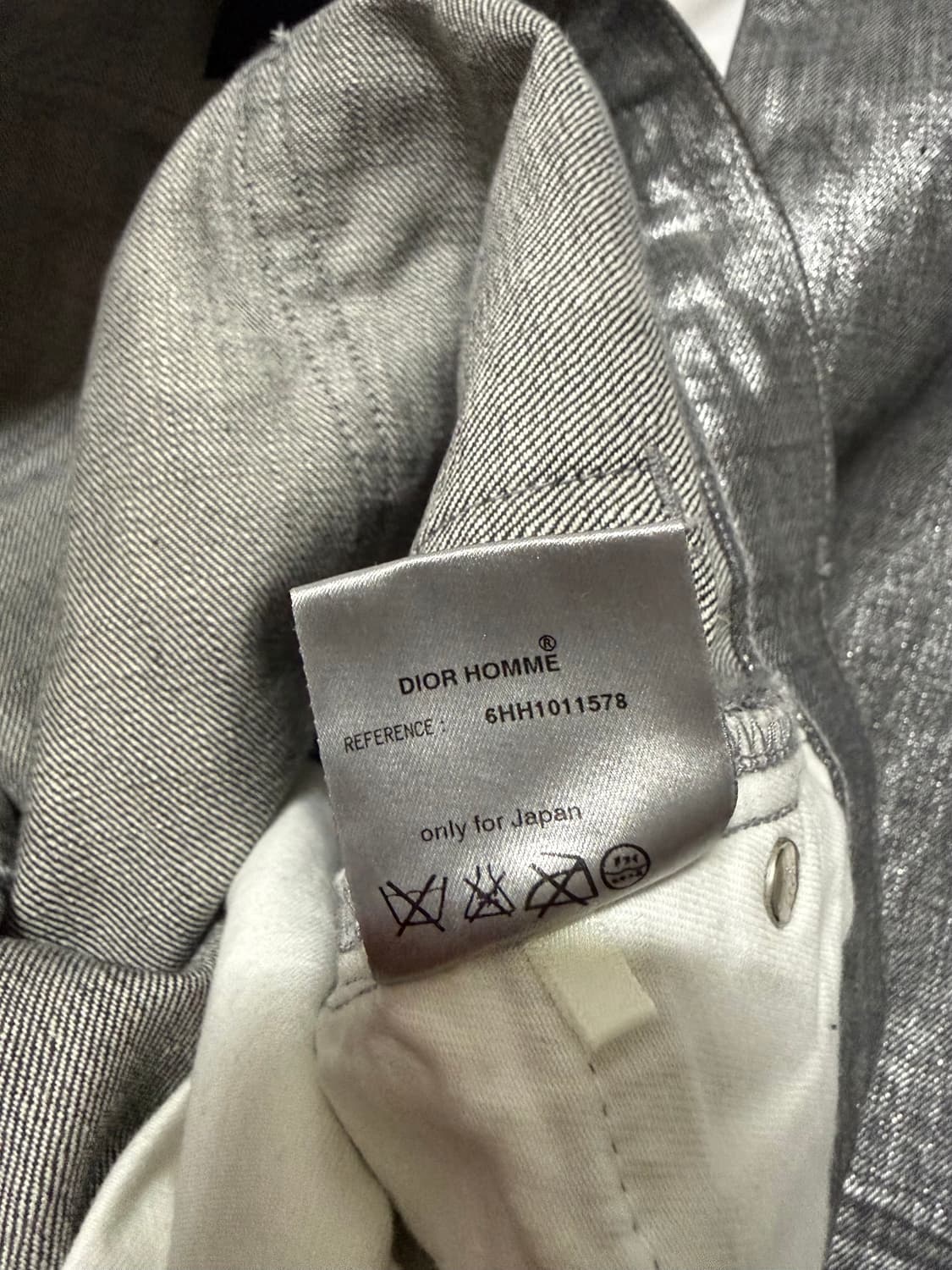 디올 옴므 - 06AW 실버 코팅 진 상품이미지8