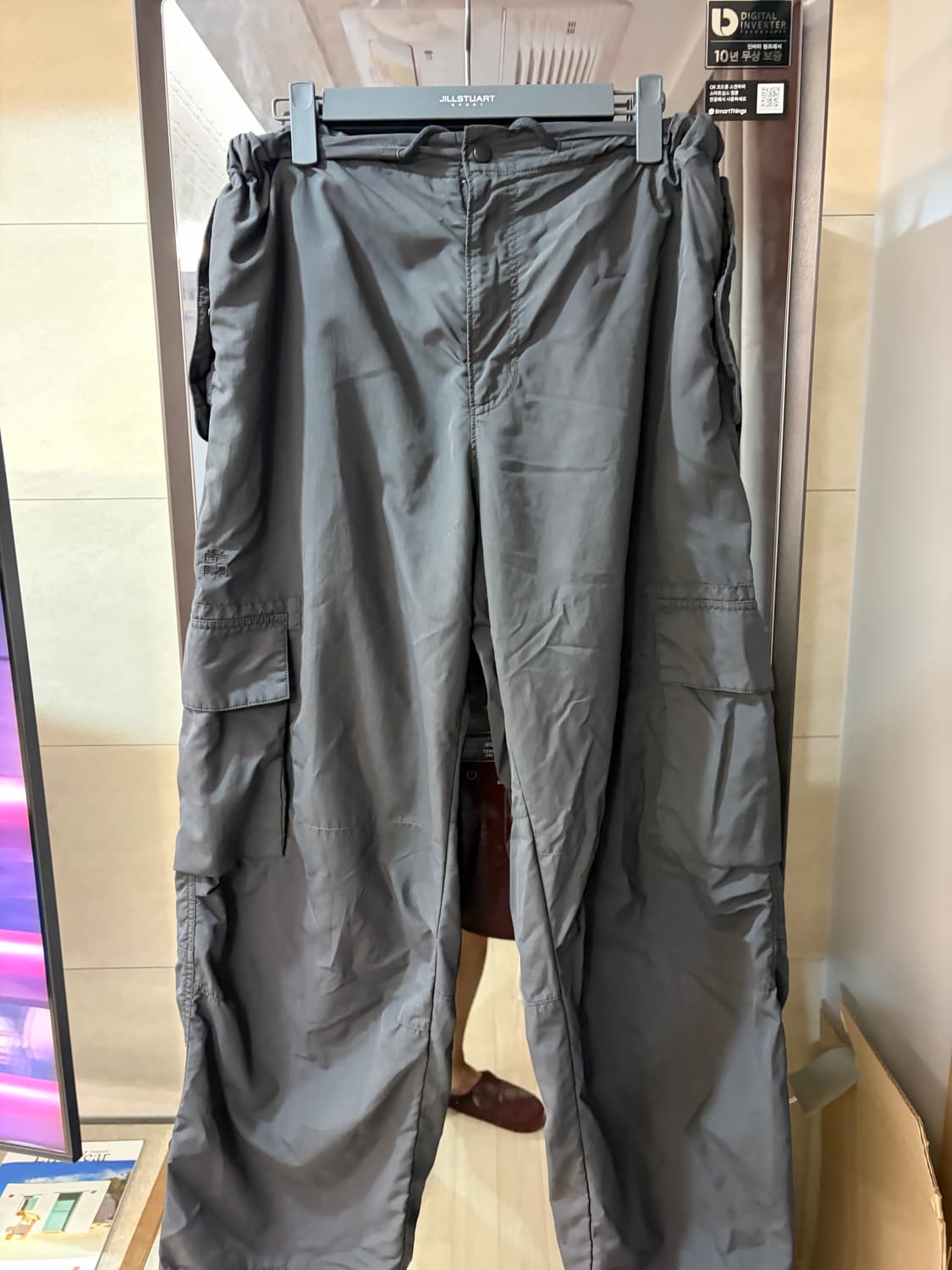 [4] 폴리테루 밀 카고 팬츠 차콜 상품이미지1