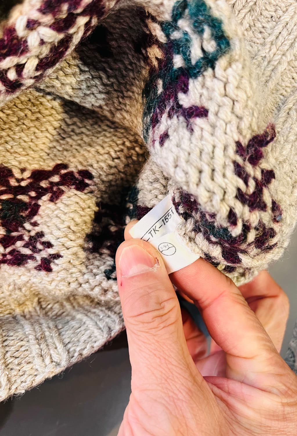 폴로 랄프로렌 핸드니트 숄카라 니트 (M) 상품이미지5