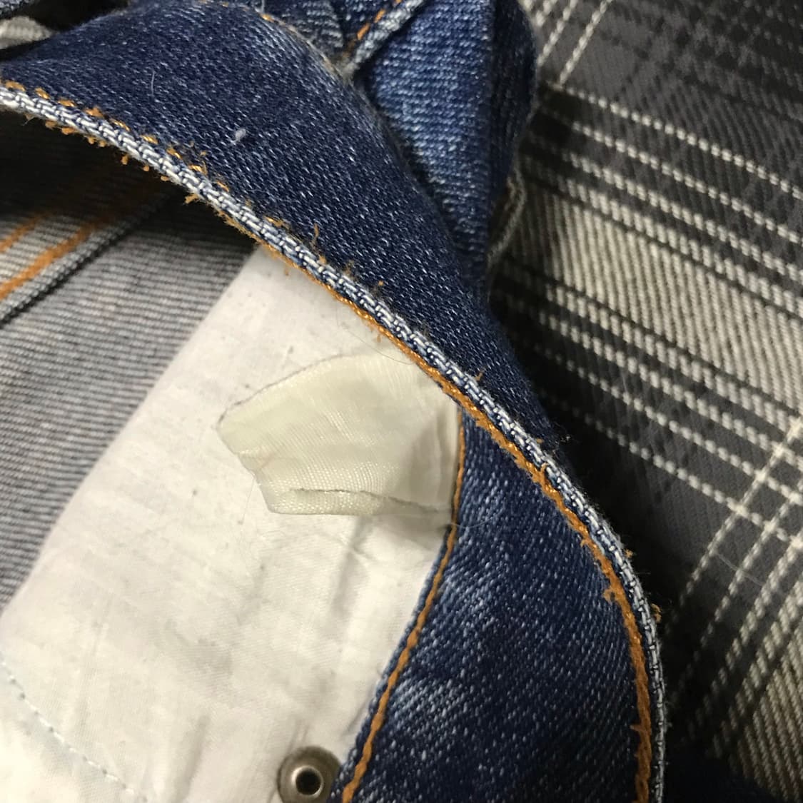 재팬 90s osj 와이드 스트레이트 핏 리얼 페이딩 중청 상품이미지6