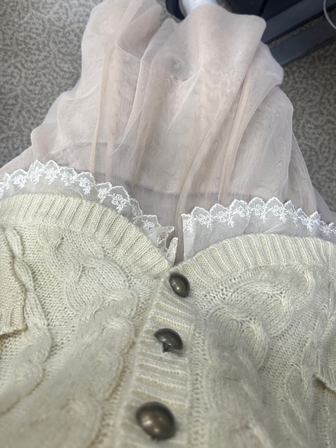 엑시즈팜 레이스 가디건 상품이미지2