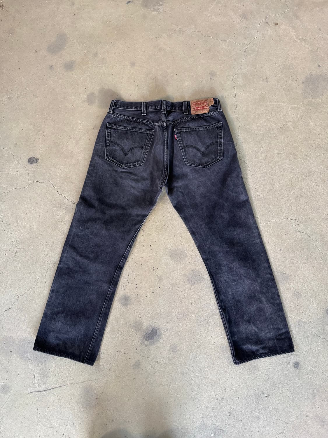 105$ 빈티지 리바이스 501 블랙 38 상품이미지5