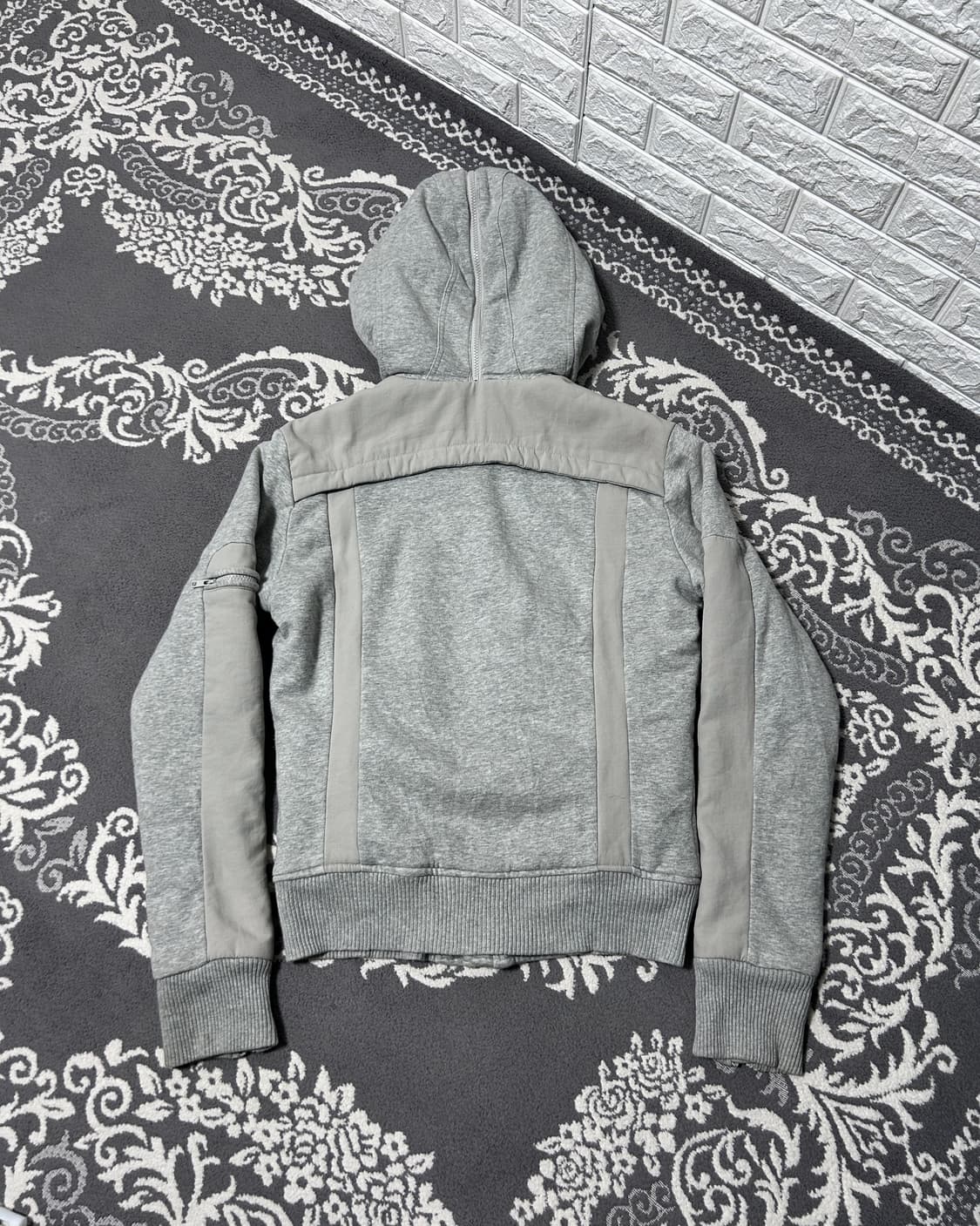 00’s 디젤 라인 지퍼 퍼 후드집업 상품이미지4