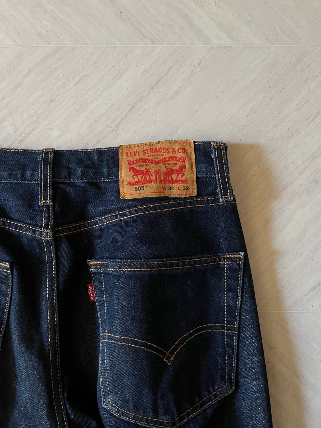 빈티지 리바이스 505 두 벌 (흑청, 진청) 상품이미지6