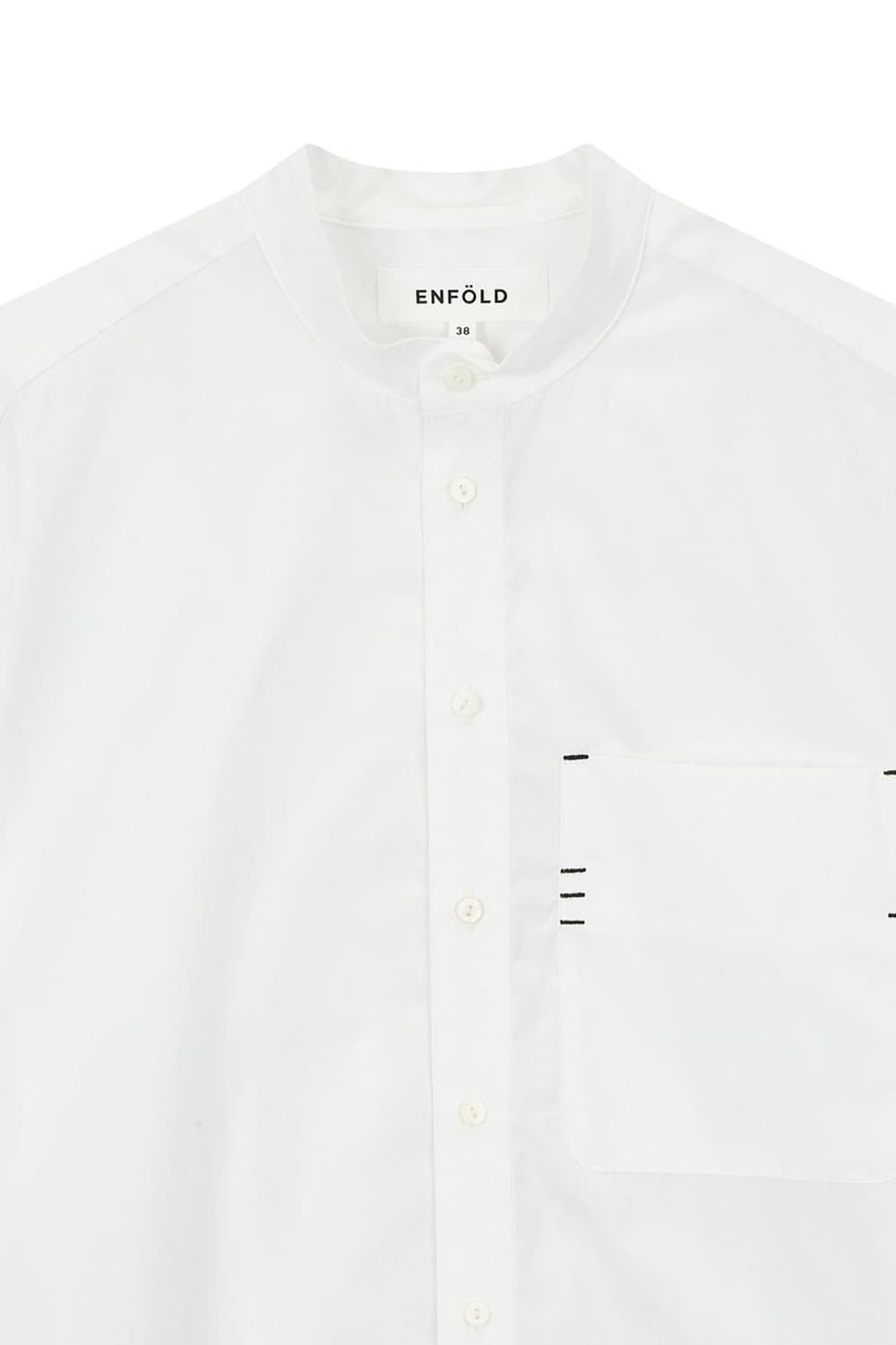 엔폴드 백 티어드 도킹 화이트 셔츠 상품이미지4