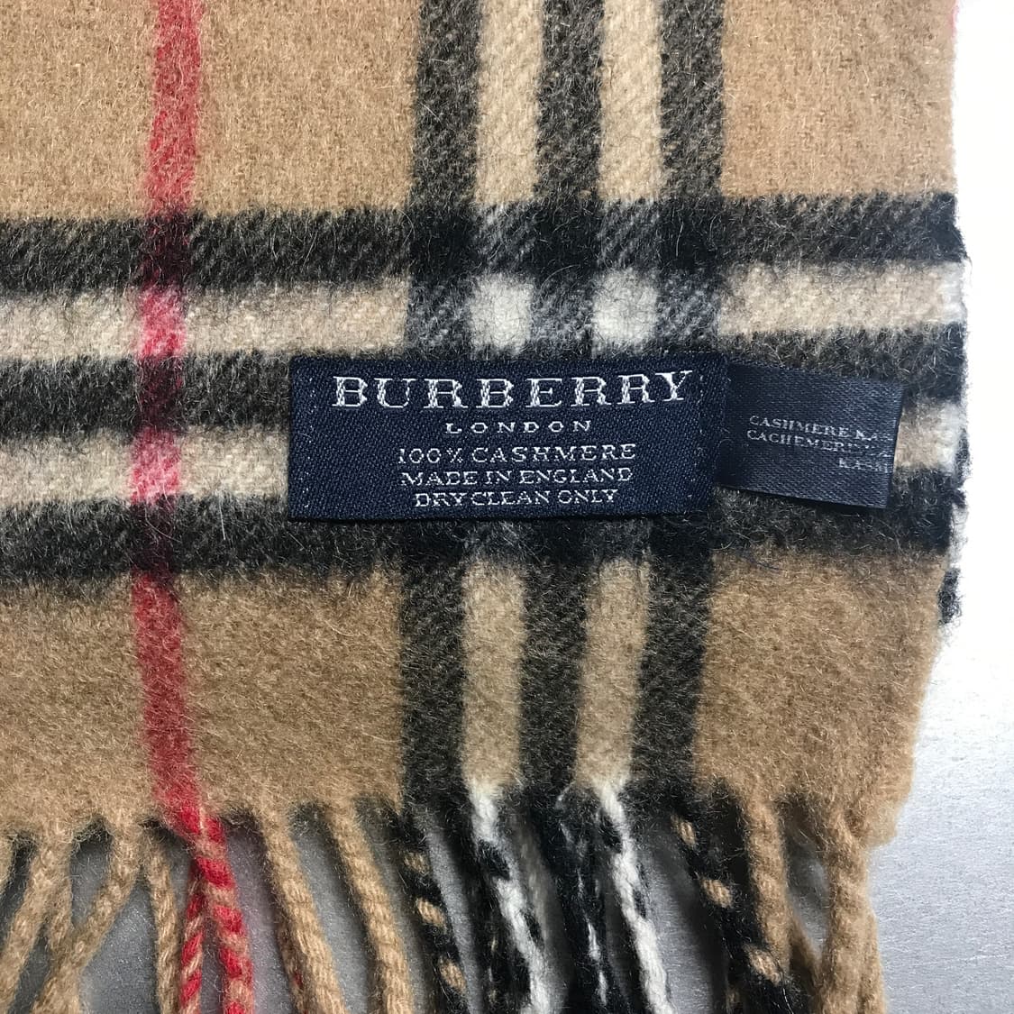 버버리 정품 캐시미어 머플러 베이지 상품이미지3
