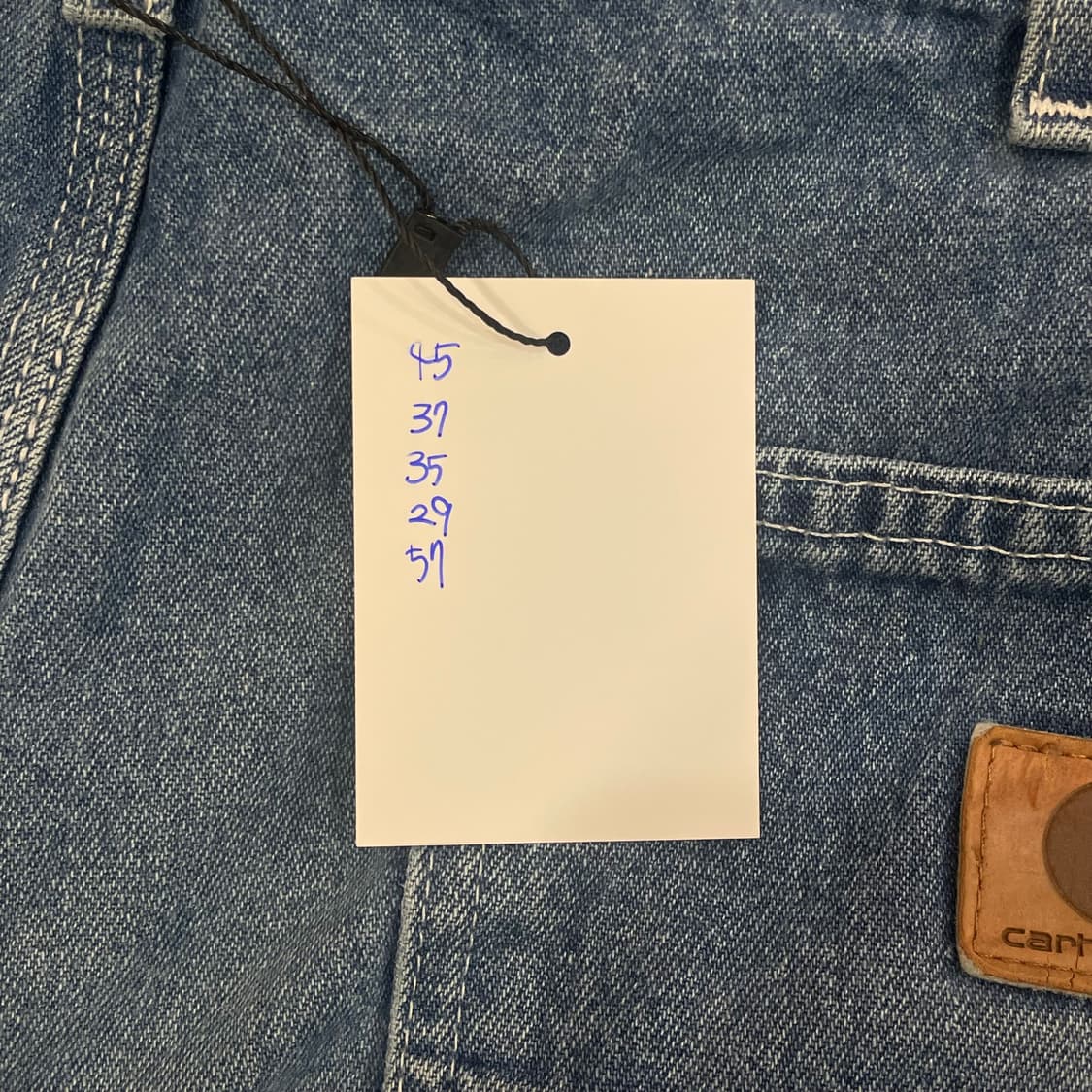 (34) Carhartt 칼하트 카펜터 데님 쇼츠 반바지 상품이미지9
