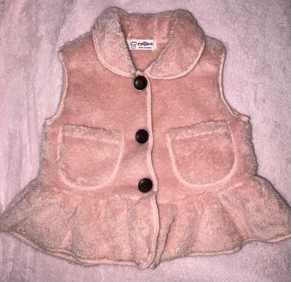 babyfrillfluffyvest 폭닥폭닥 아기 조끼 상품이미지2