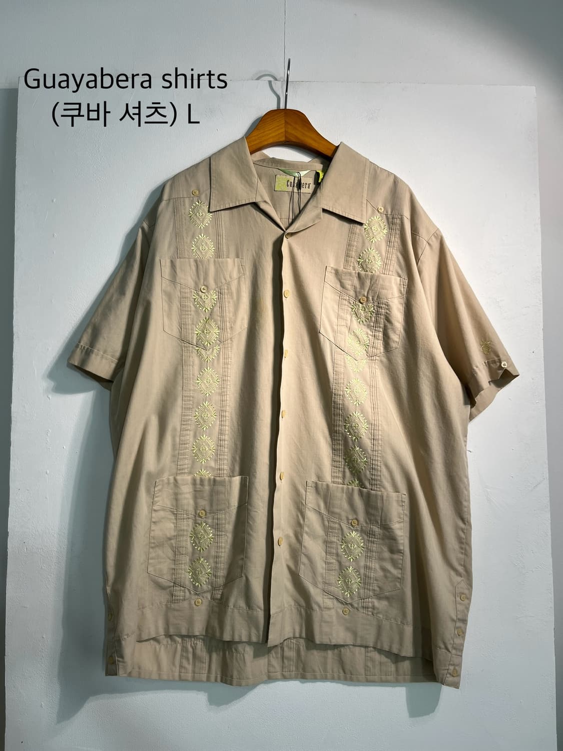 Guayabera shirts (쿠바 셔츠) L 상품이미지1