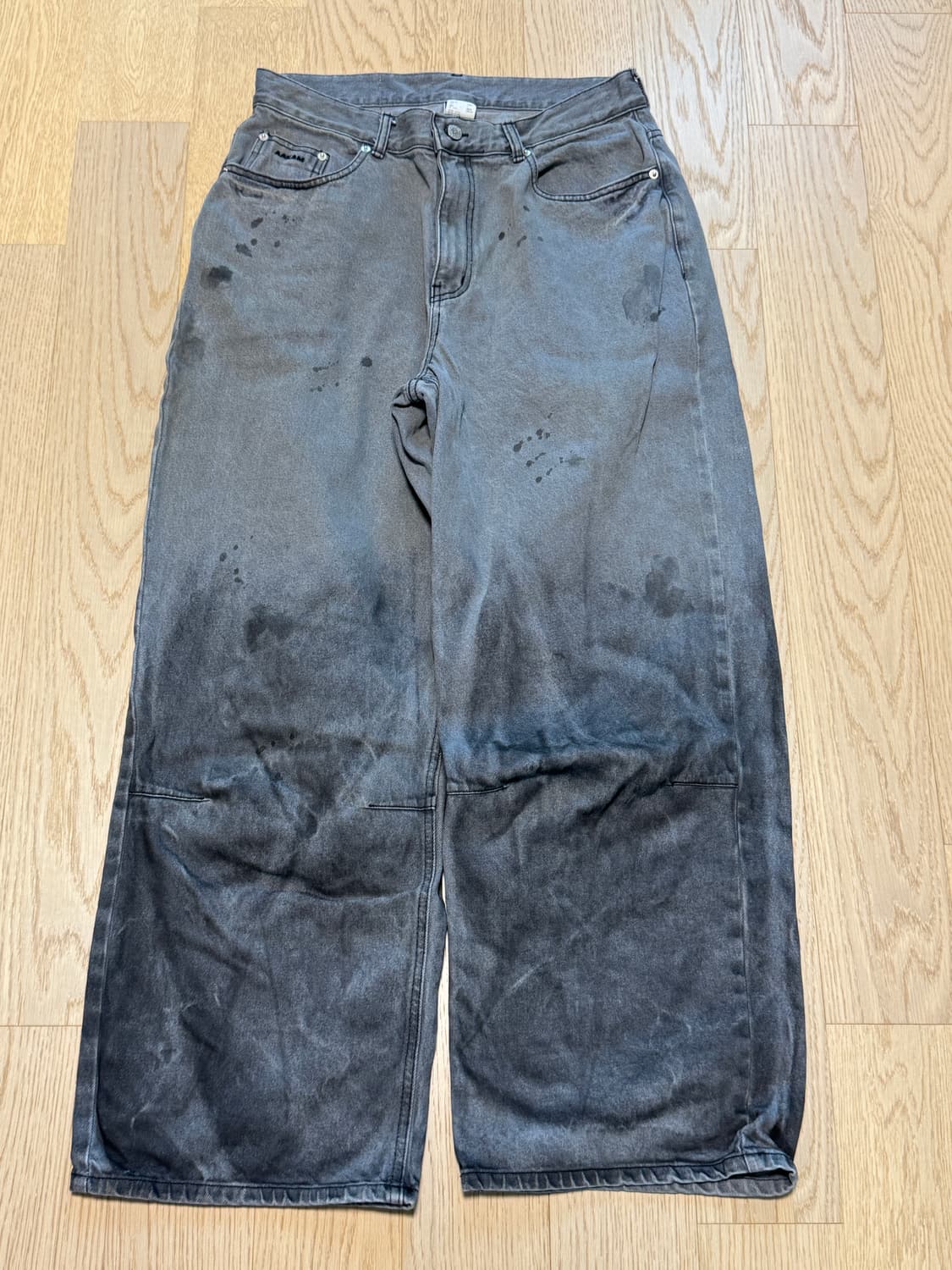 [2] 아캄 더티 그라데이션 데님 팬츠 그레이 상품이미지2