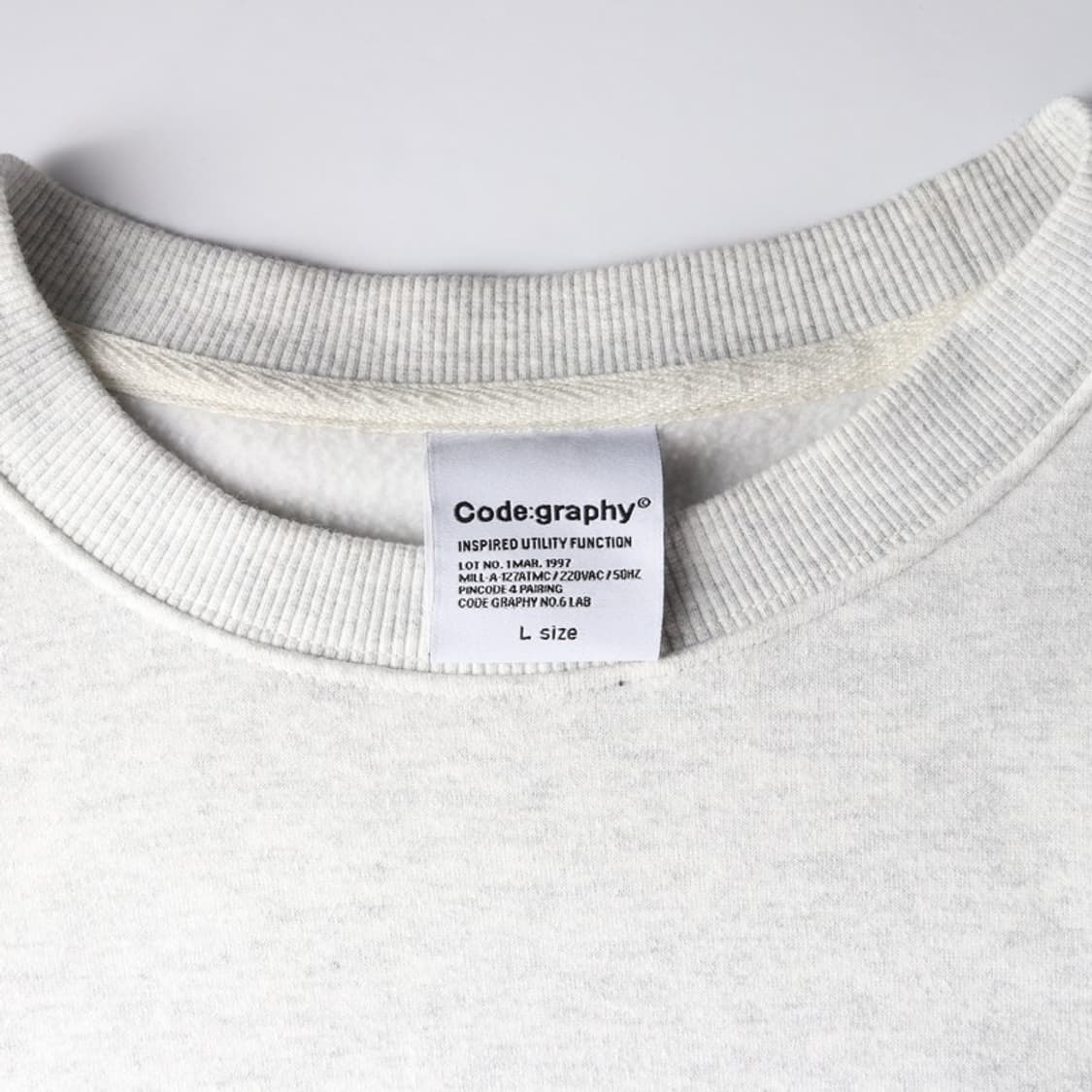 코드그라피 CGP 아치 로고 맨투맨 L 상품이미지5