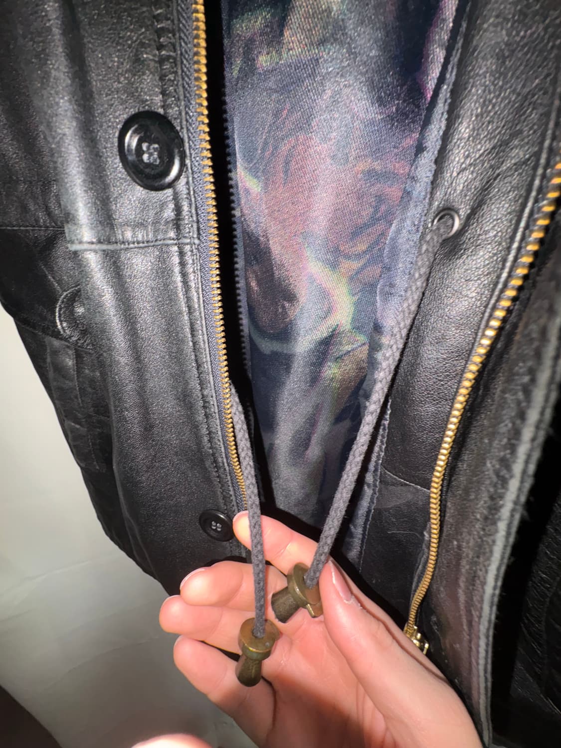 빈티지 레더 코트 L 상품이미지5