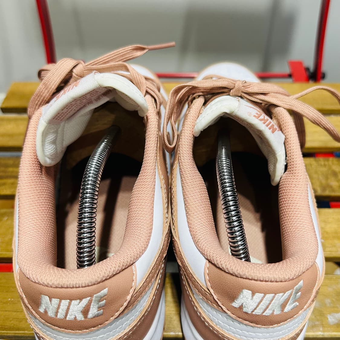 270) 나이키 운동화 남성 남자 신발 덩크 로우 핑크 화이트 운동화 상품이미지5