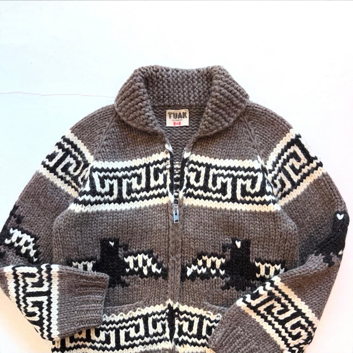 90's TUAK Handmade Cowichan sweater 상품이미지1