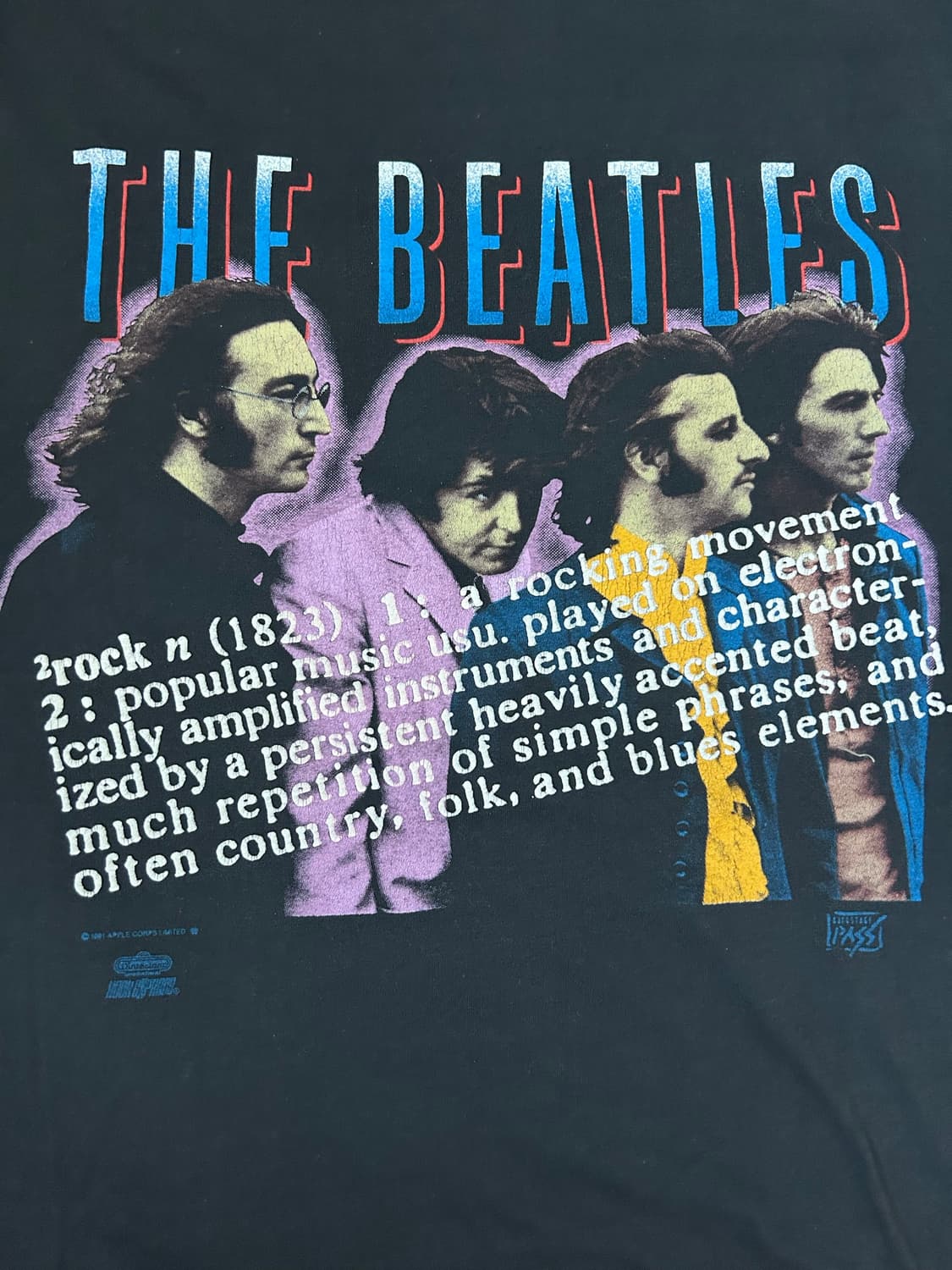 90s THE BEATLES 그래픽 빈티지 밴드티셔츠 상품이미지5