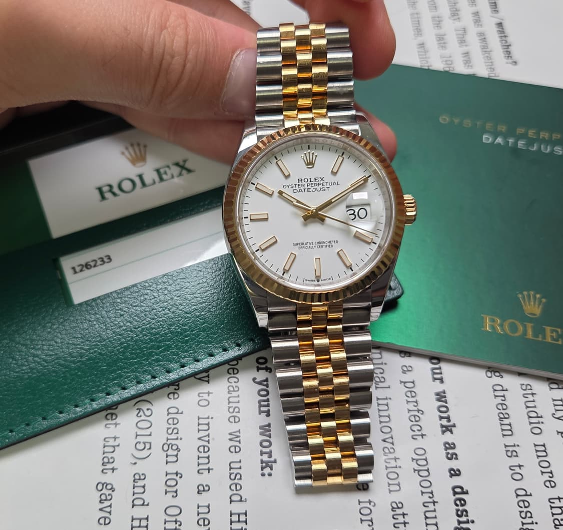 롤렉스 데이저스트 126233 18k콤비 화이트판 쥬빌리줄 (감정서 포함 상품이미지2