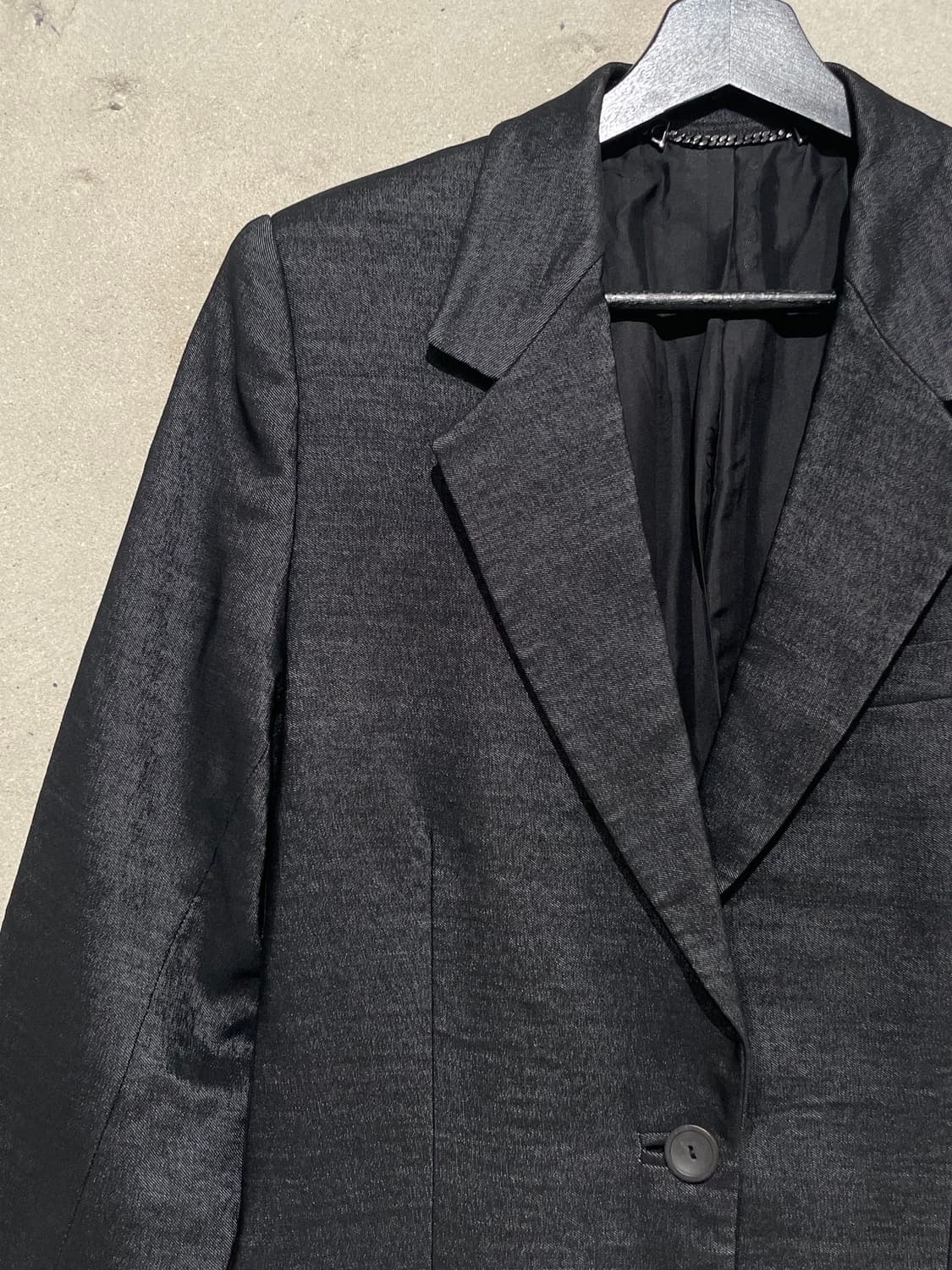 구찌 블랙 클래식 울 혼방 2B 블레이저 상품이미지2