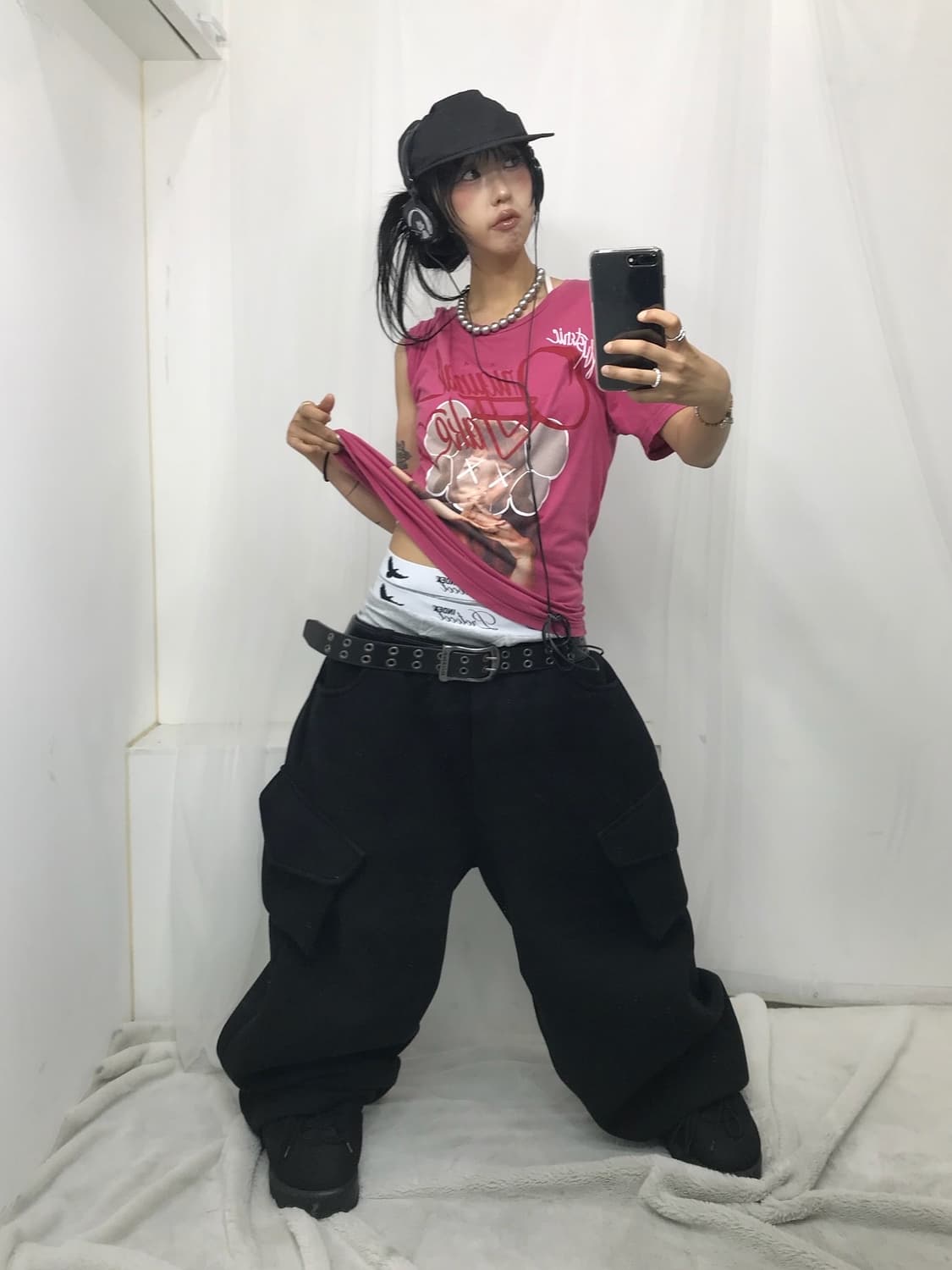 < Hysteric Glamour Pink !!! T-shirt > 상품이미지4