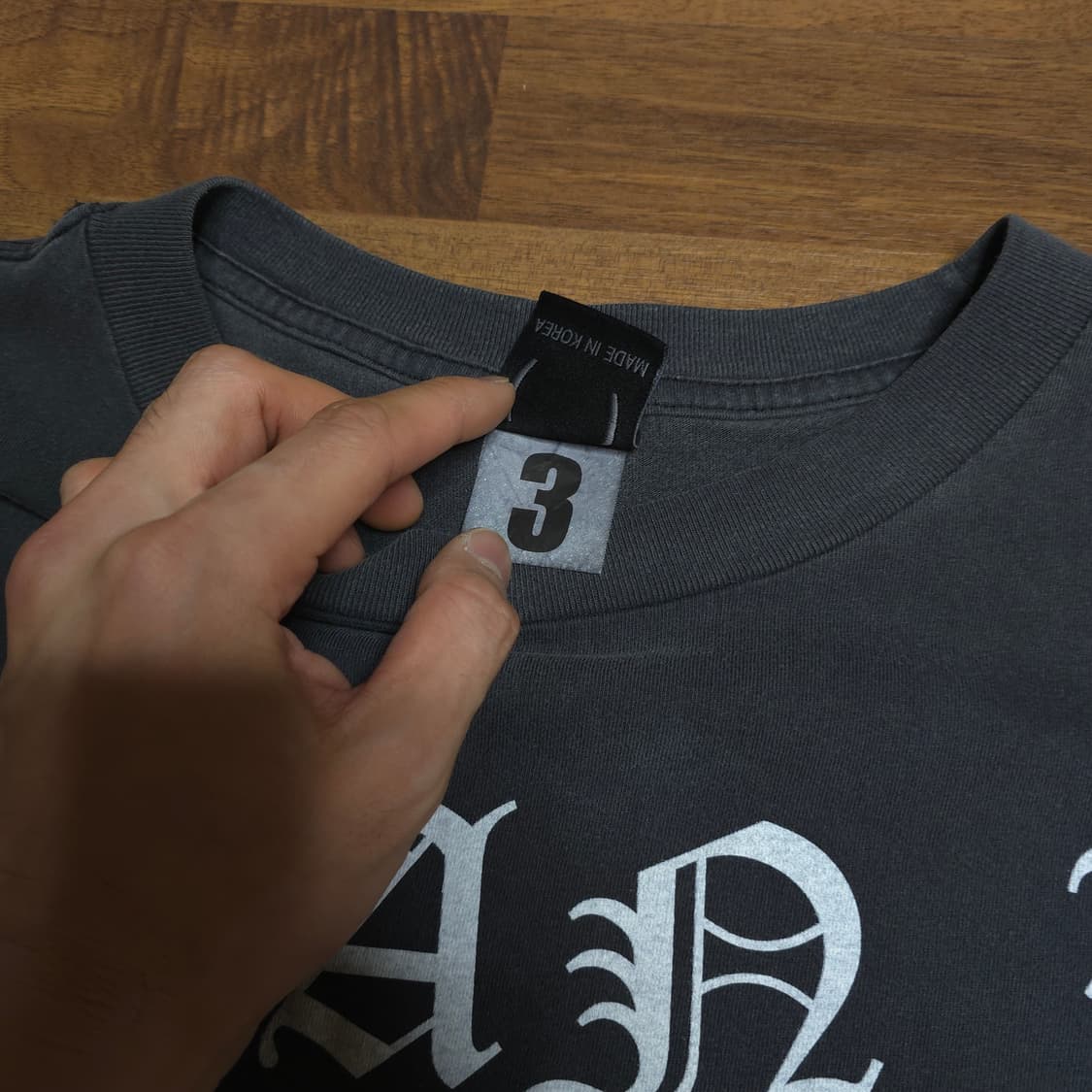 [3]도넛리벤지 can i 빈티지 티셔츠 핑거프레스 상품이미지3