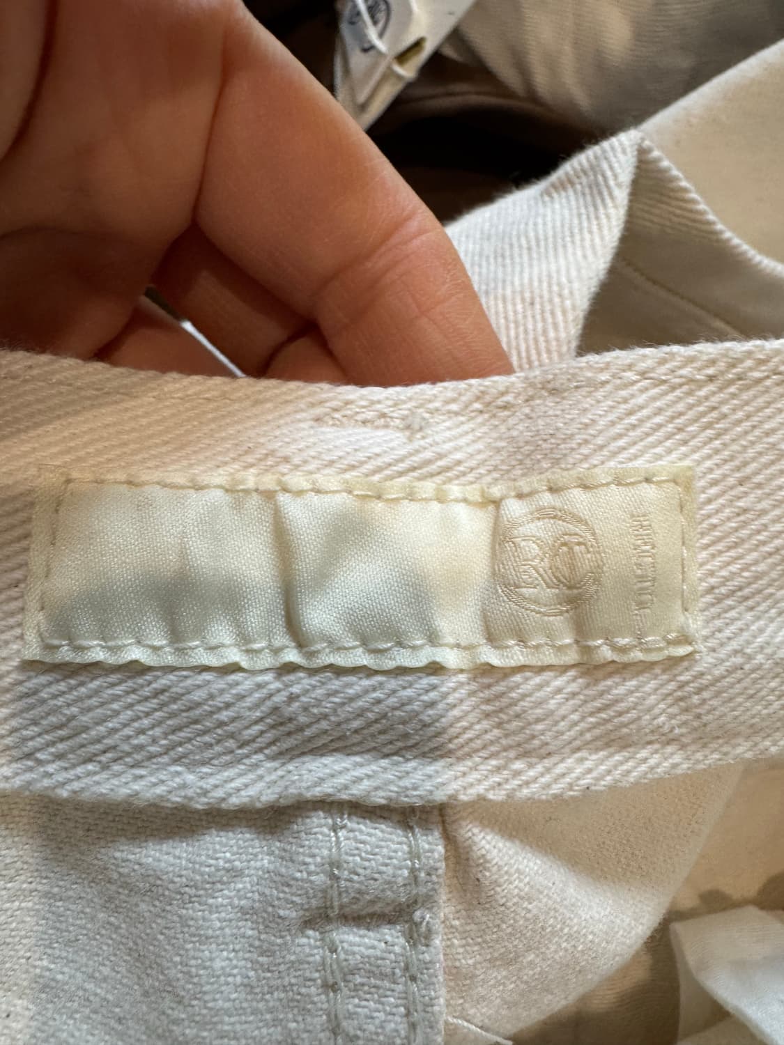 Recto 렉토 크림 데님 팬츠 상품이미지2