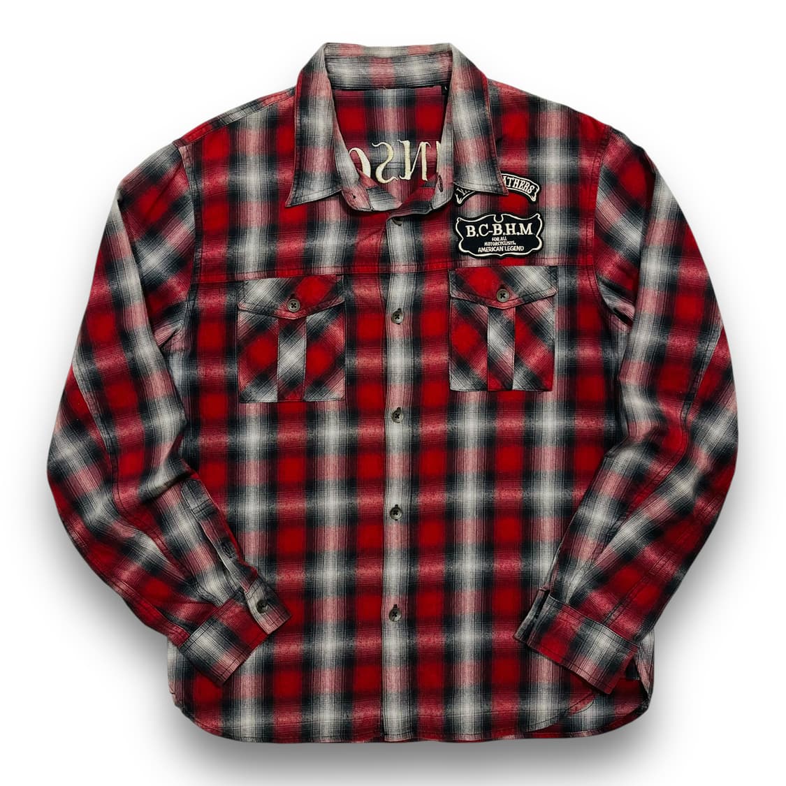 Vanson Eagle red checkered shirt 상품이미지4
