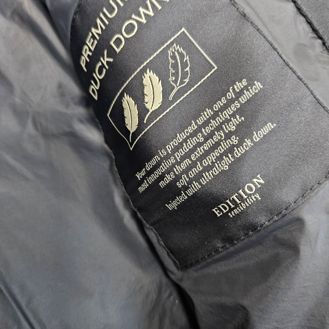 에디션 오리털 패딩 자켓 남자100 상품이미지8