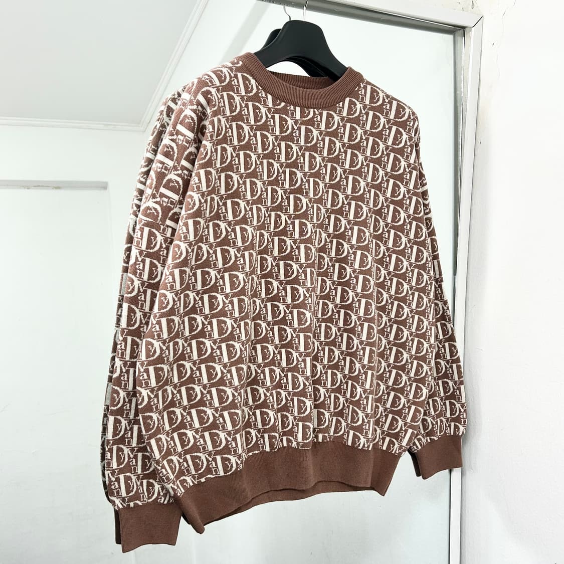 반디더핑크 로고 니트 상품이미지1