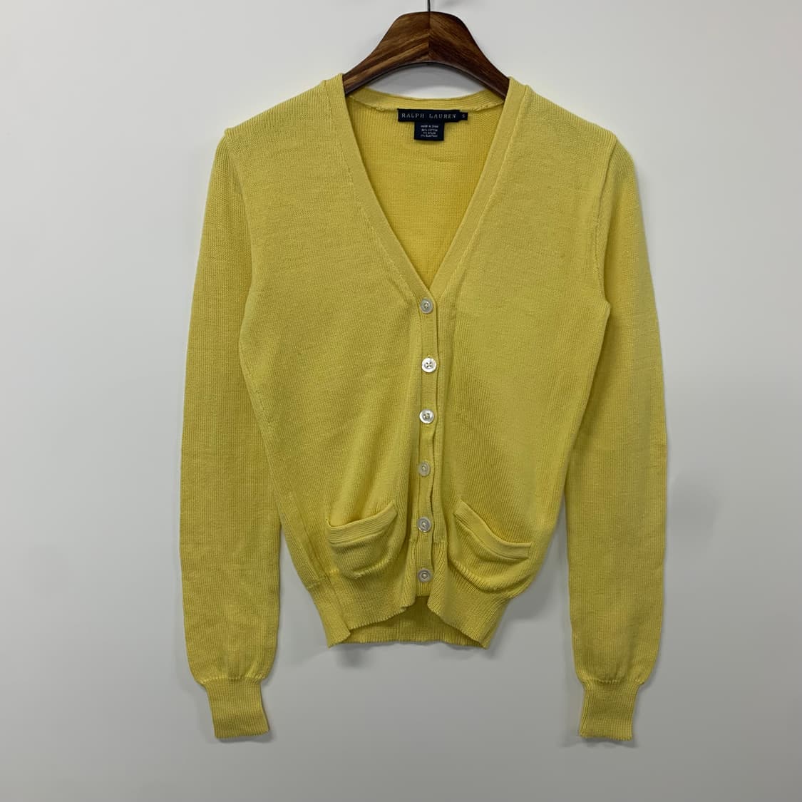 랄프로렌 옐로 니트 가디건 상품이미지2