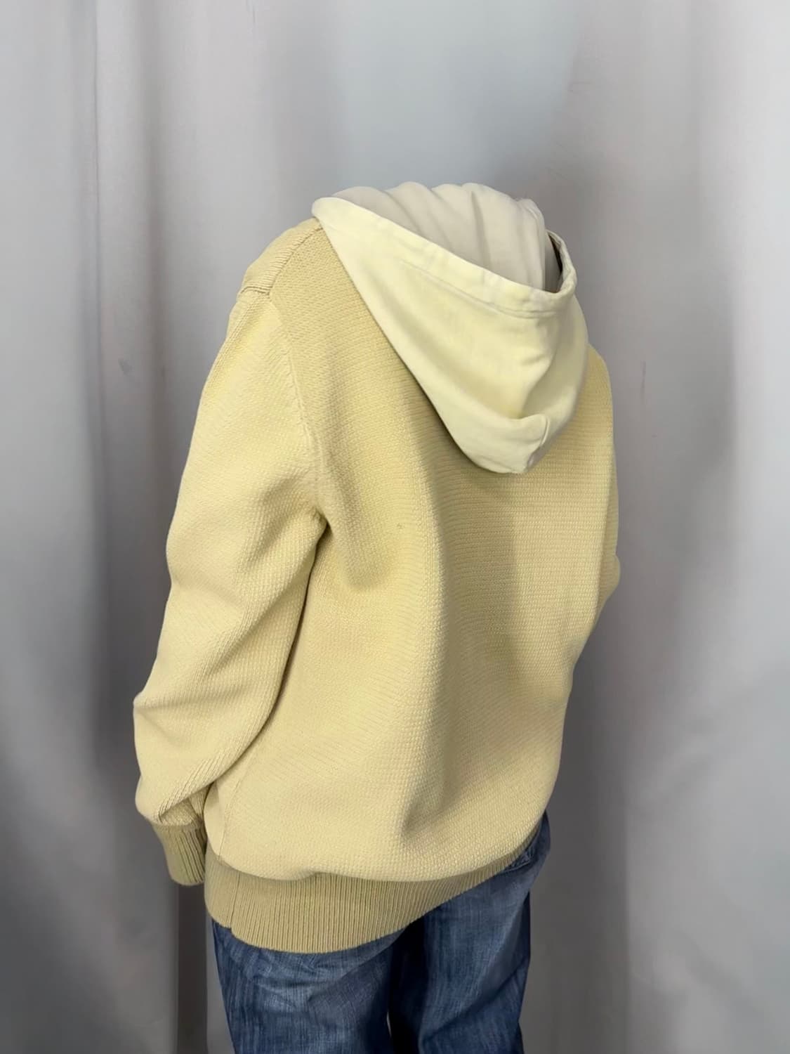 디젤 베이지 스웨터 니트 집업 L B19 상품이미지8