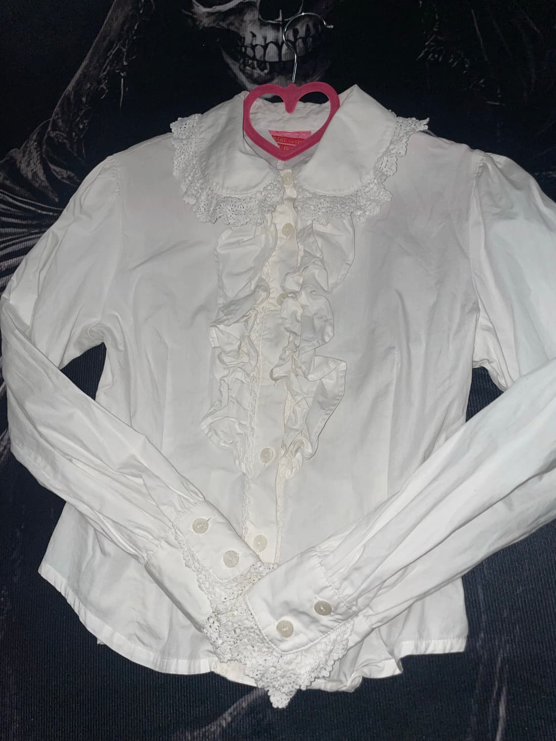 베이비더스타샤인 화이트 블라우스 /로리타엔젤릭프리티바디라인히메 상품이미지1