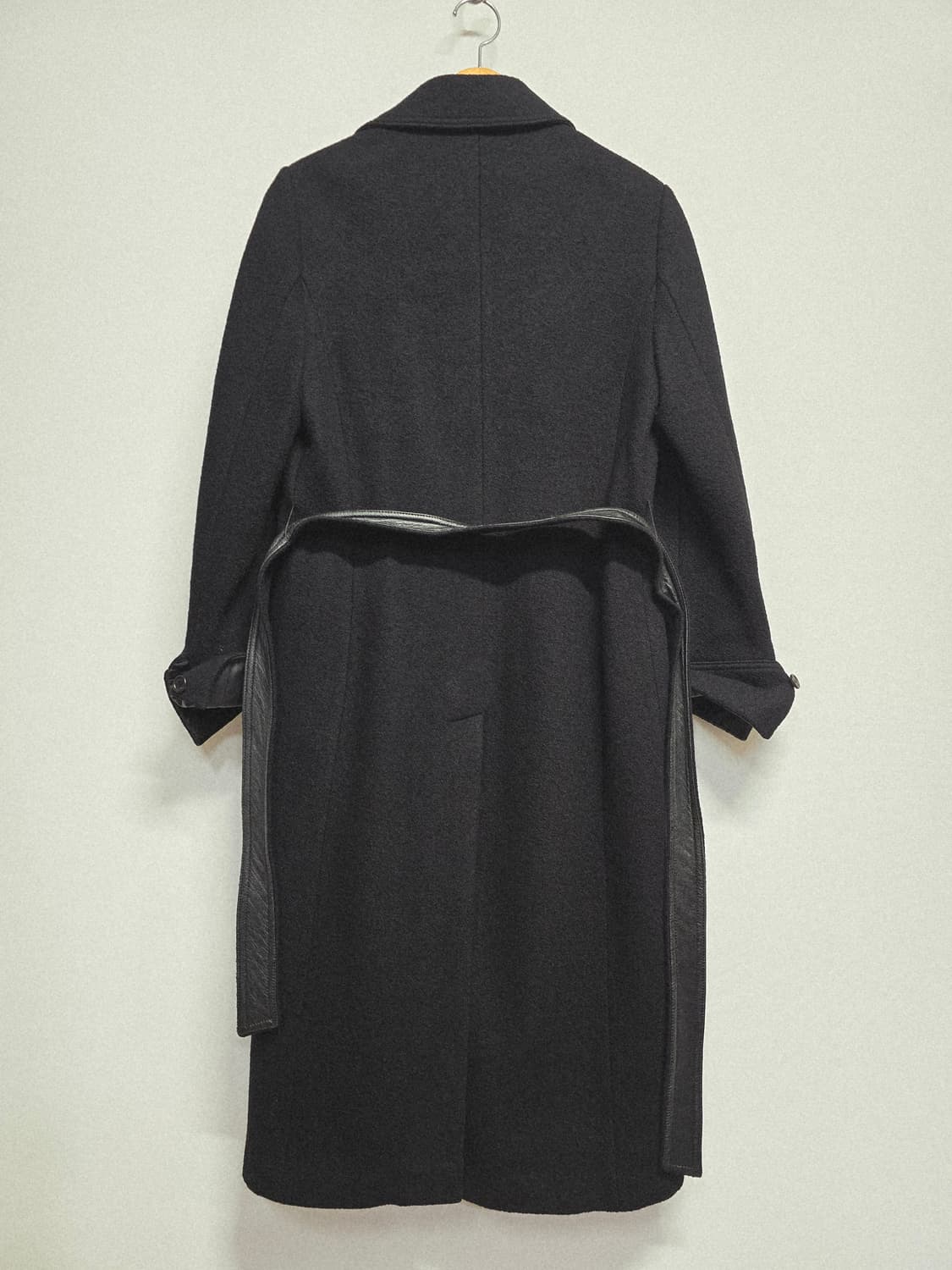 레노마 블랙 모 롱 코트44 상품이미지4