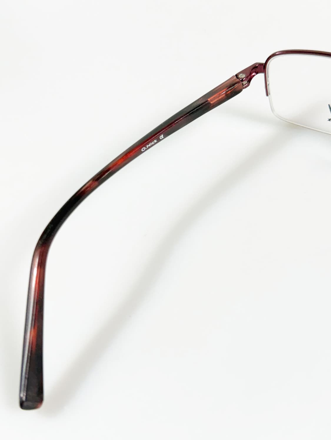 O.NICK 반무테 스퀘어 메탈 프레임 빈티지 안경 상품이미지7