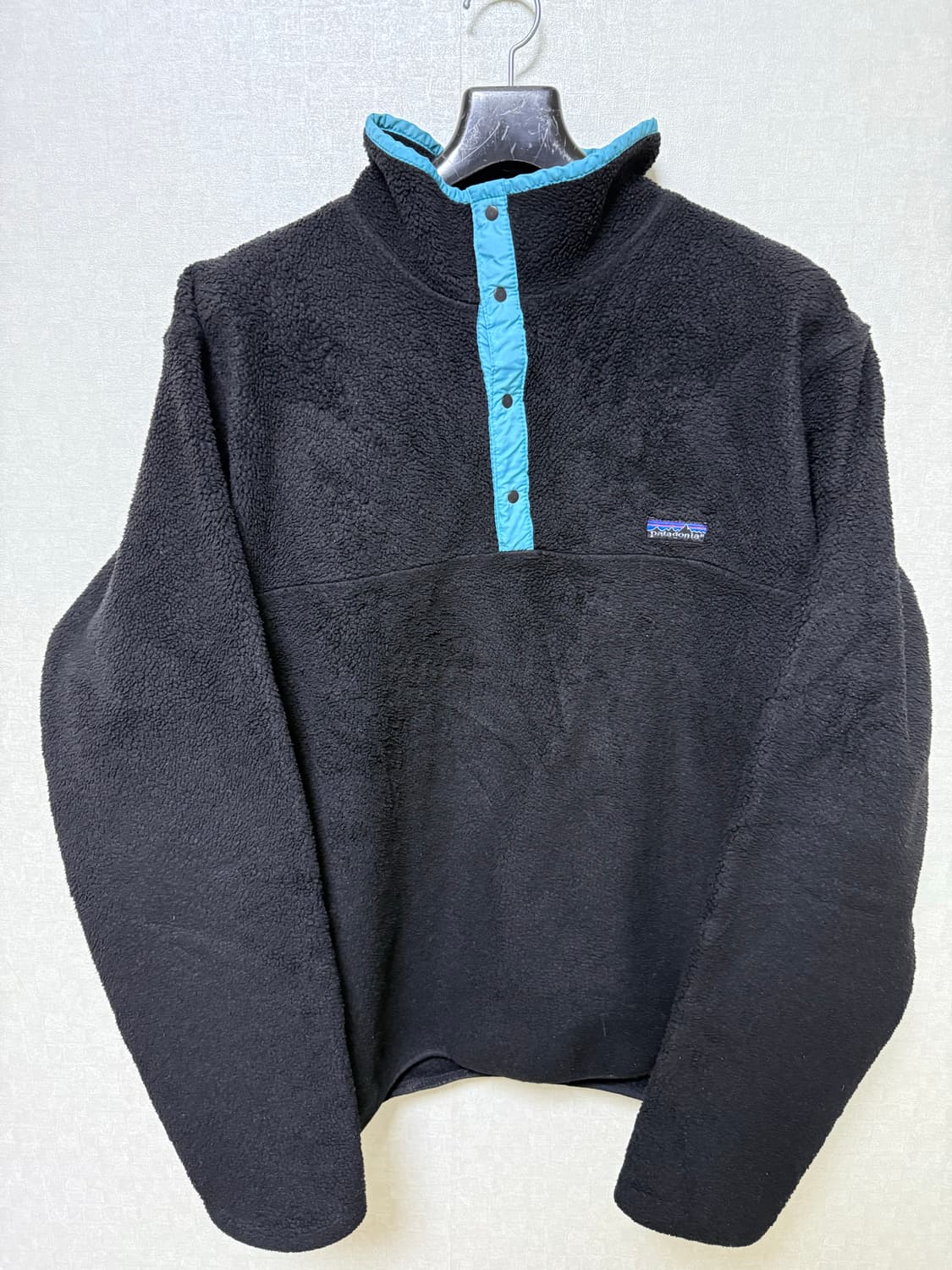 80s 파타고니아 풀오버 XL 블랙 상품이미지1