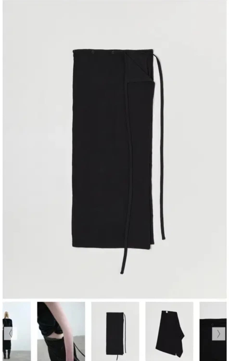 낫띵에브리띵 저지 레이어드 스커트(블랙) 상품이미지5