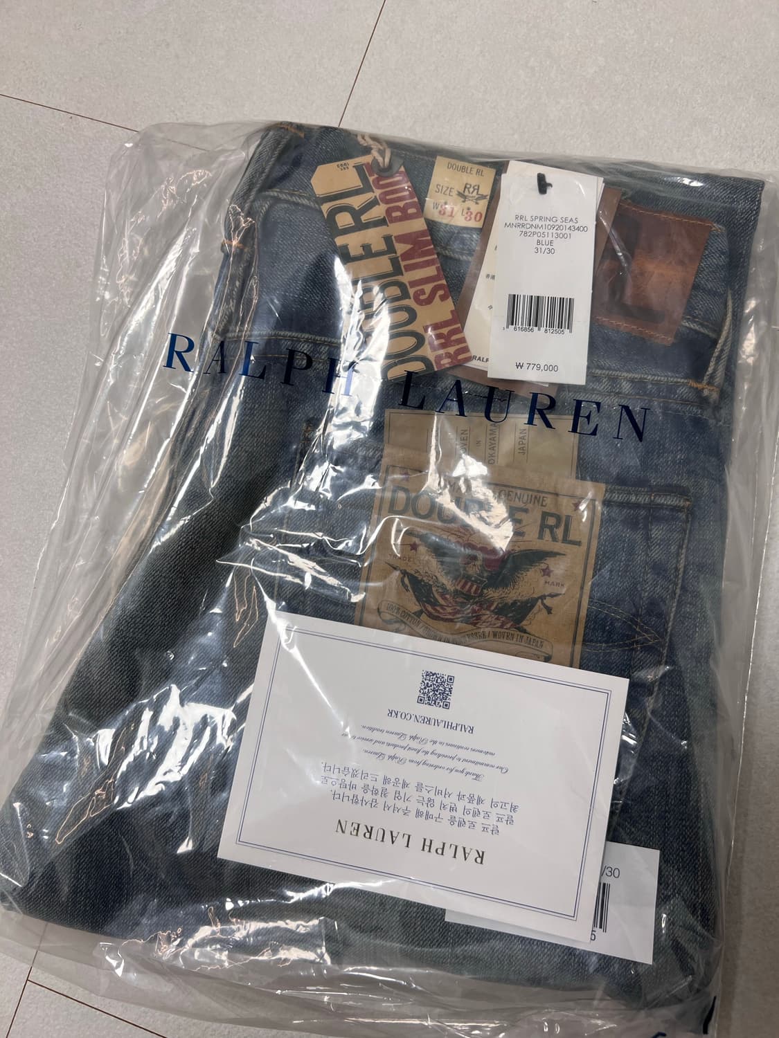 더블알엘 슬림부트 브라이어필드 31x30 데님 팬츠 상품이미지1